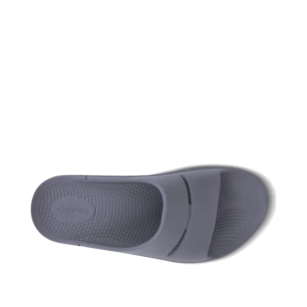 OOfos OOahh Slide Sandale in Schiefer
