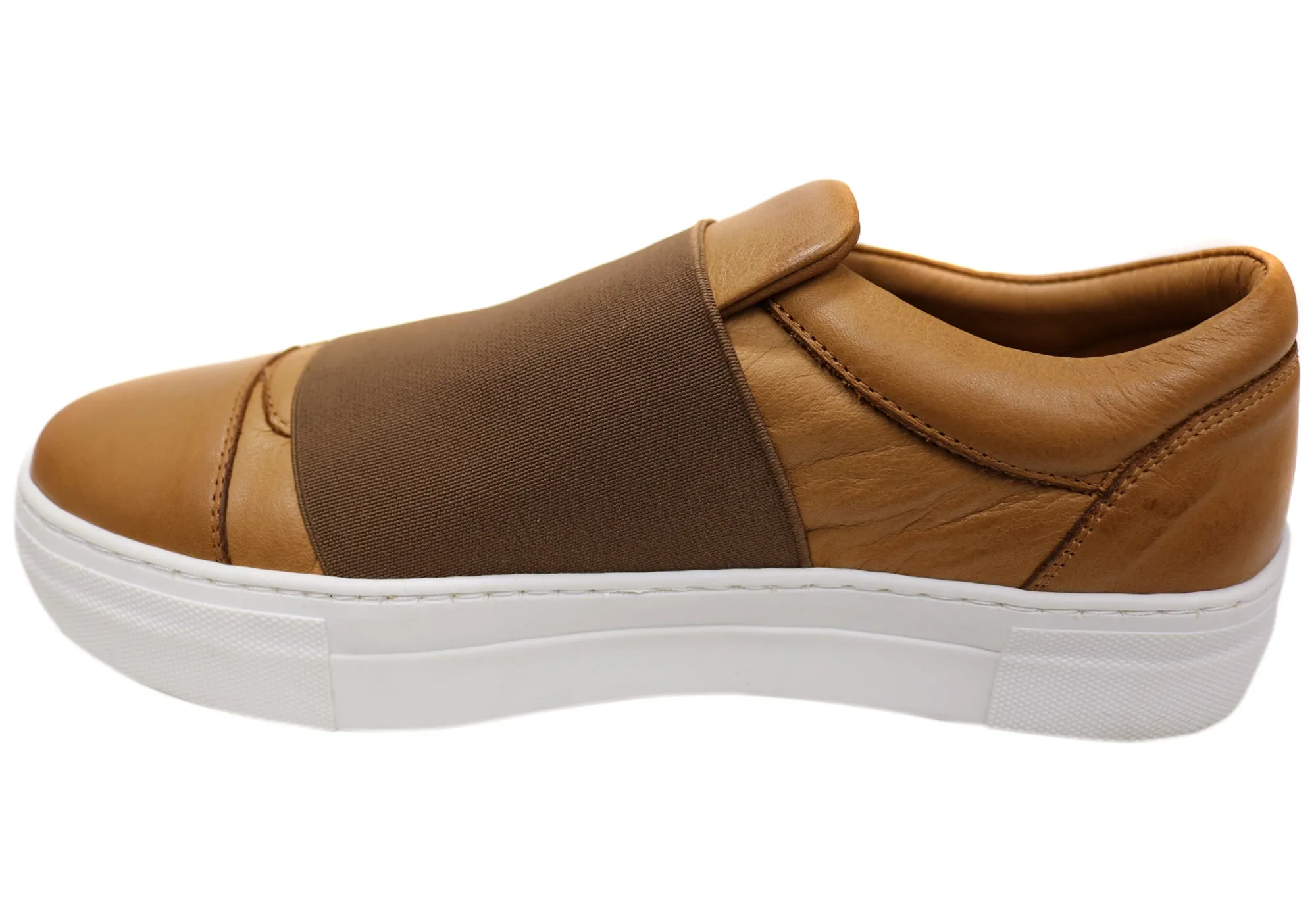 Orizonte Brig Damen Bequeme Schlupf-Lederschuhe Orizonte Schuhe