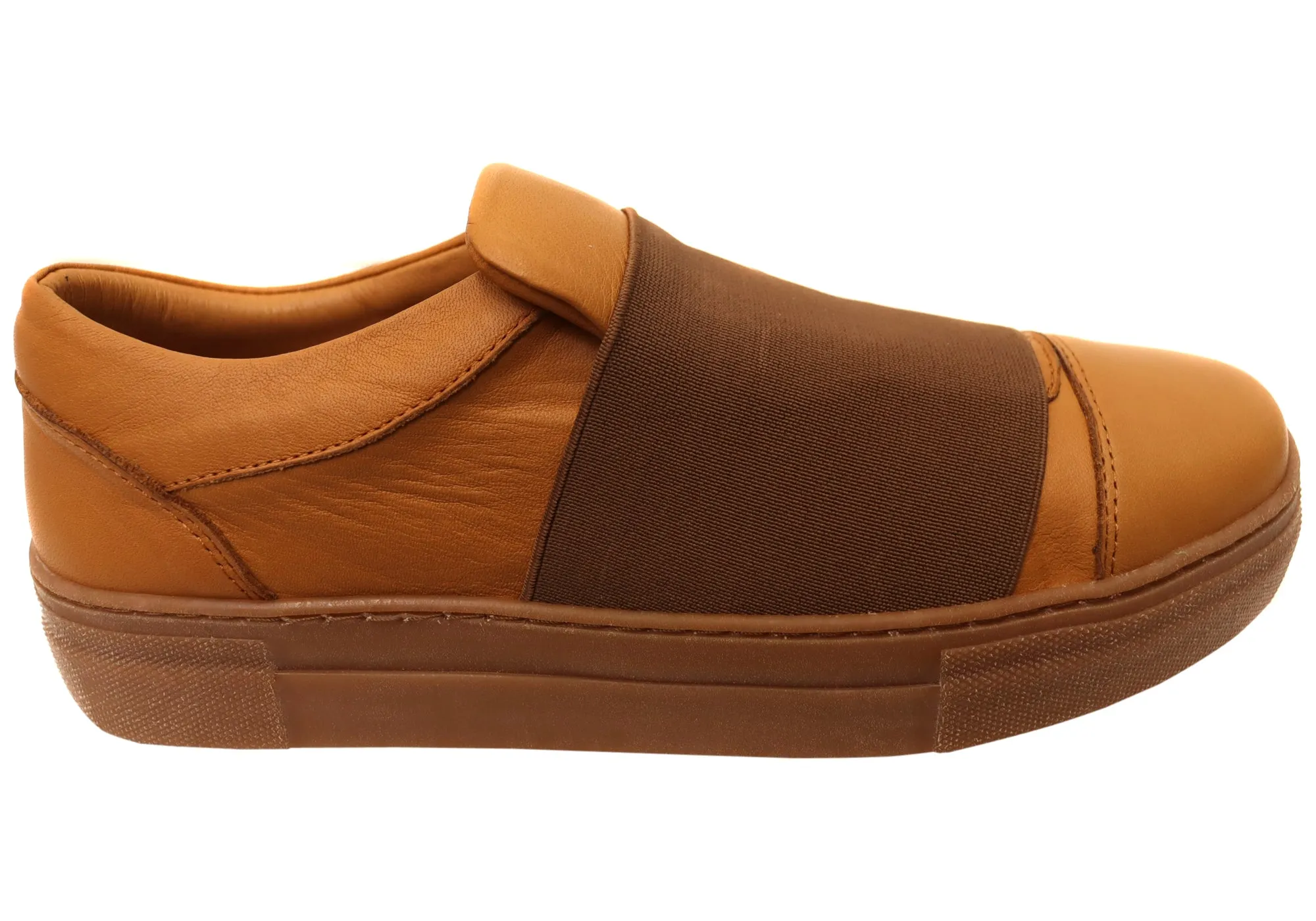 Orizonte Brig Damen Bequeme Schlupf-Lederschuhe Orizonte Schuhe
