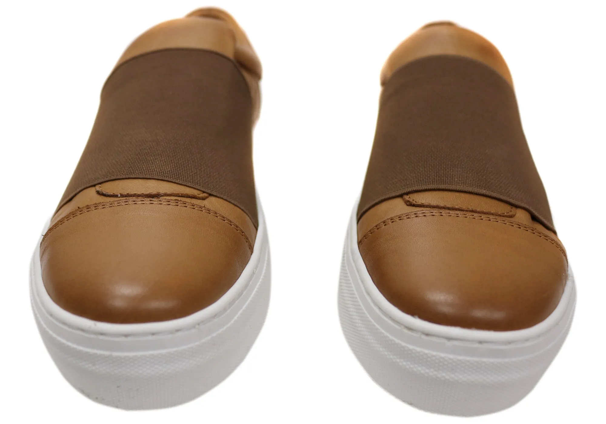 Orizonte Brig Damen Bequeme Schlupf-Lederschuhe Orizonte Schuhe