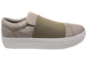 Orizonte Brig Damen Bequeme Schlupf-Lederschuhe Orizonte Schuhe