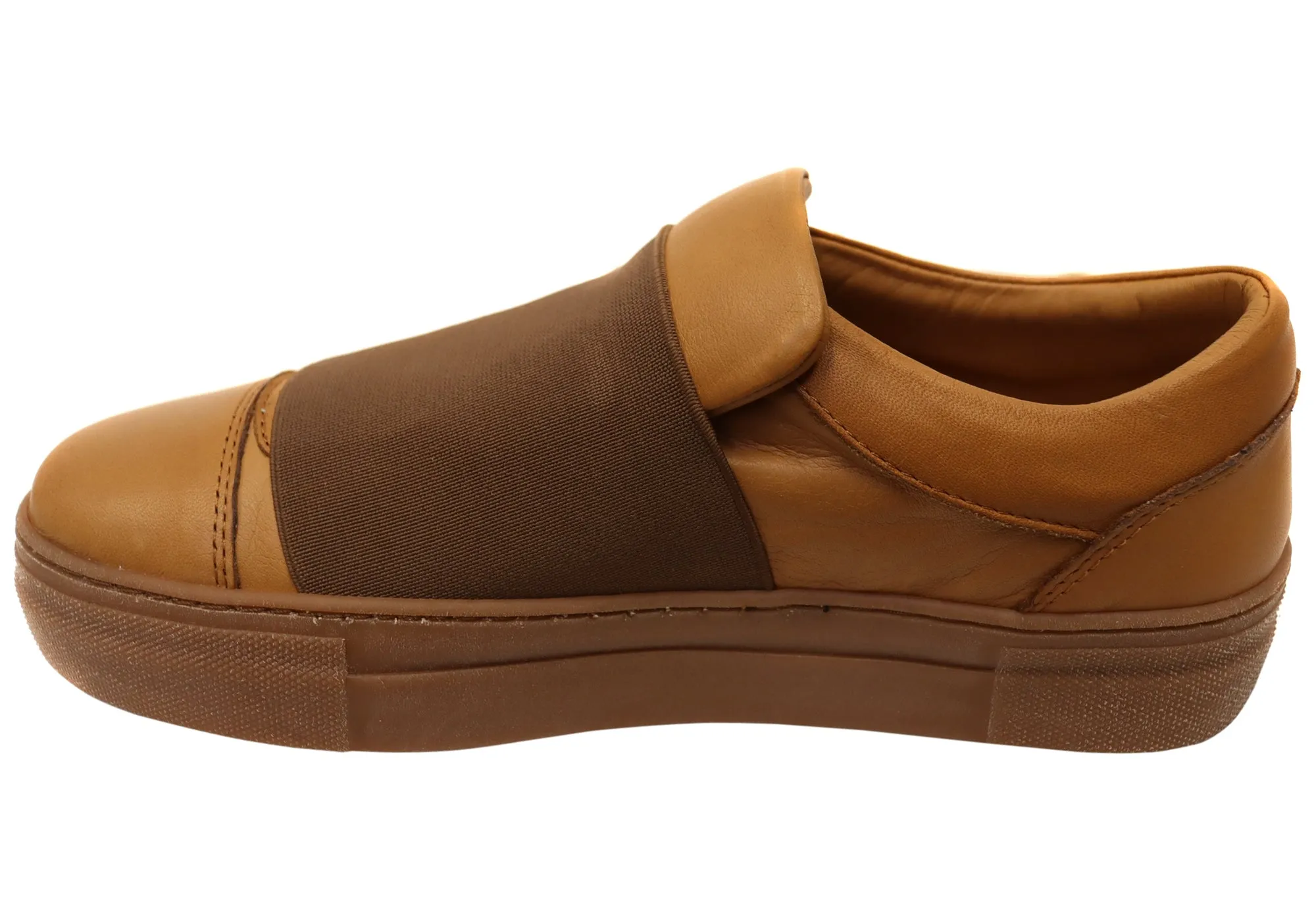 Orizonte Brig Damen Bequeme Schlupf-Lederschuhe Orizonte Schuhe
