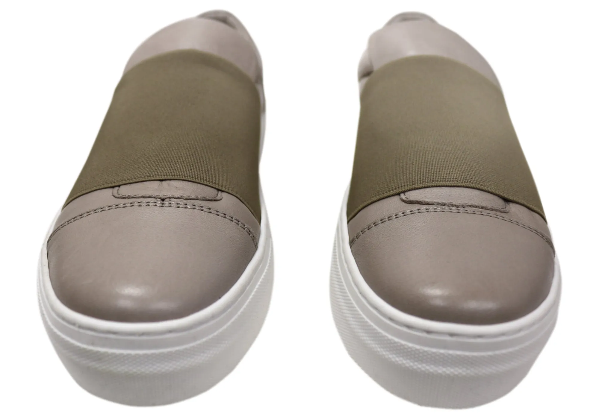 Orizonte Brig Damen Bequeme Schlupf-Lederschuhe Orizonte Schuhe