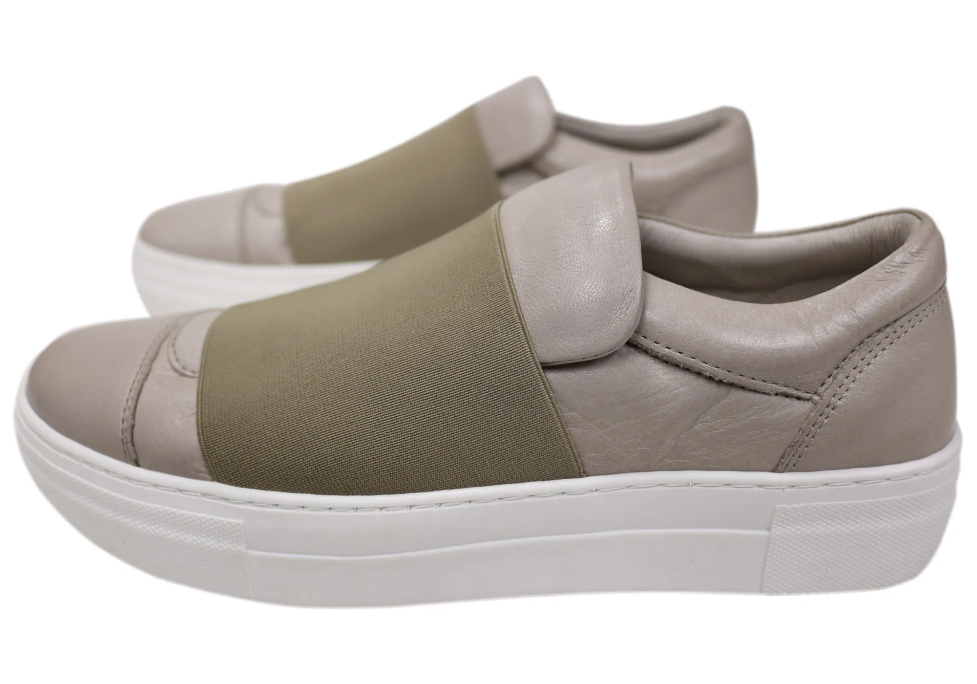 Orizonte Brig Damen Bequeme Schlupf-Lederschuhe Orizonte Schuhe