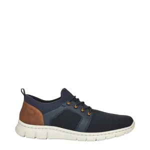 Rieker Herren Timo 96 Bungee-Schnürung Slip-On Sneaker in Blau