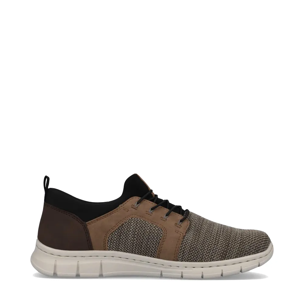 Rieker Herren Timo 96 Bungee Schnürung Slip-On Sneaker in Fango