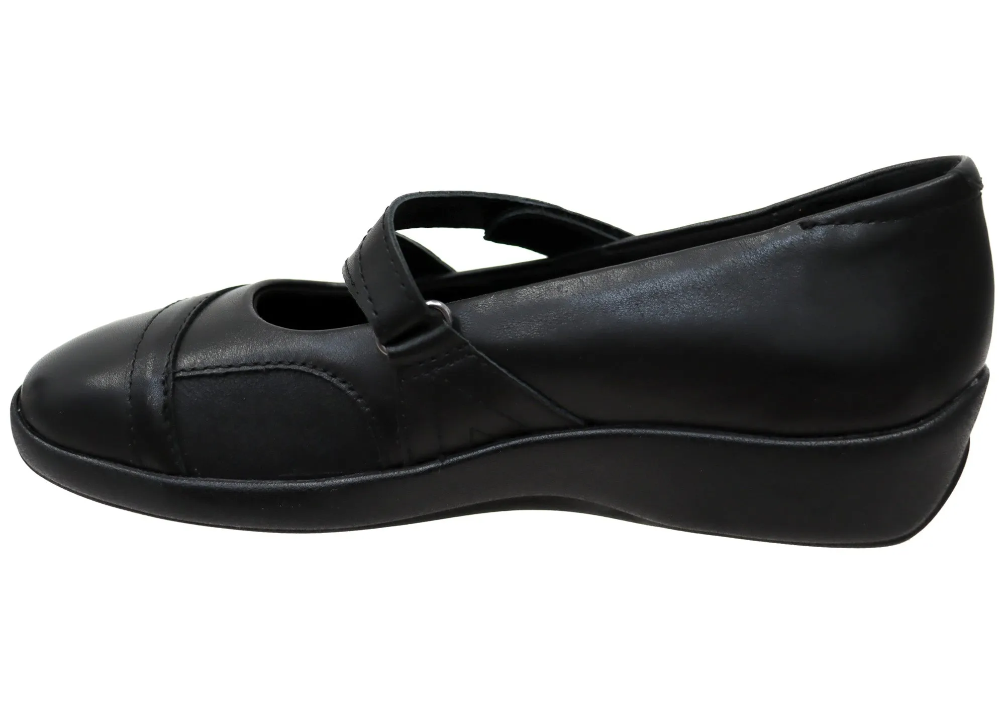 Scholl Orthaheel Keisha Damen Leder Bequeme Mary Jane Schuhe Scholl Orthaheel Schuhe