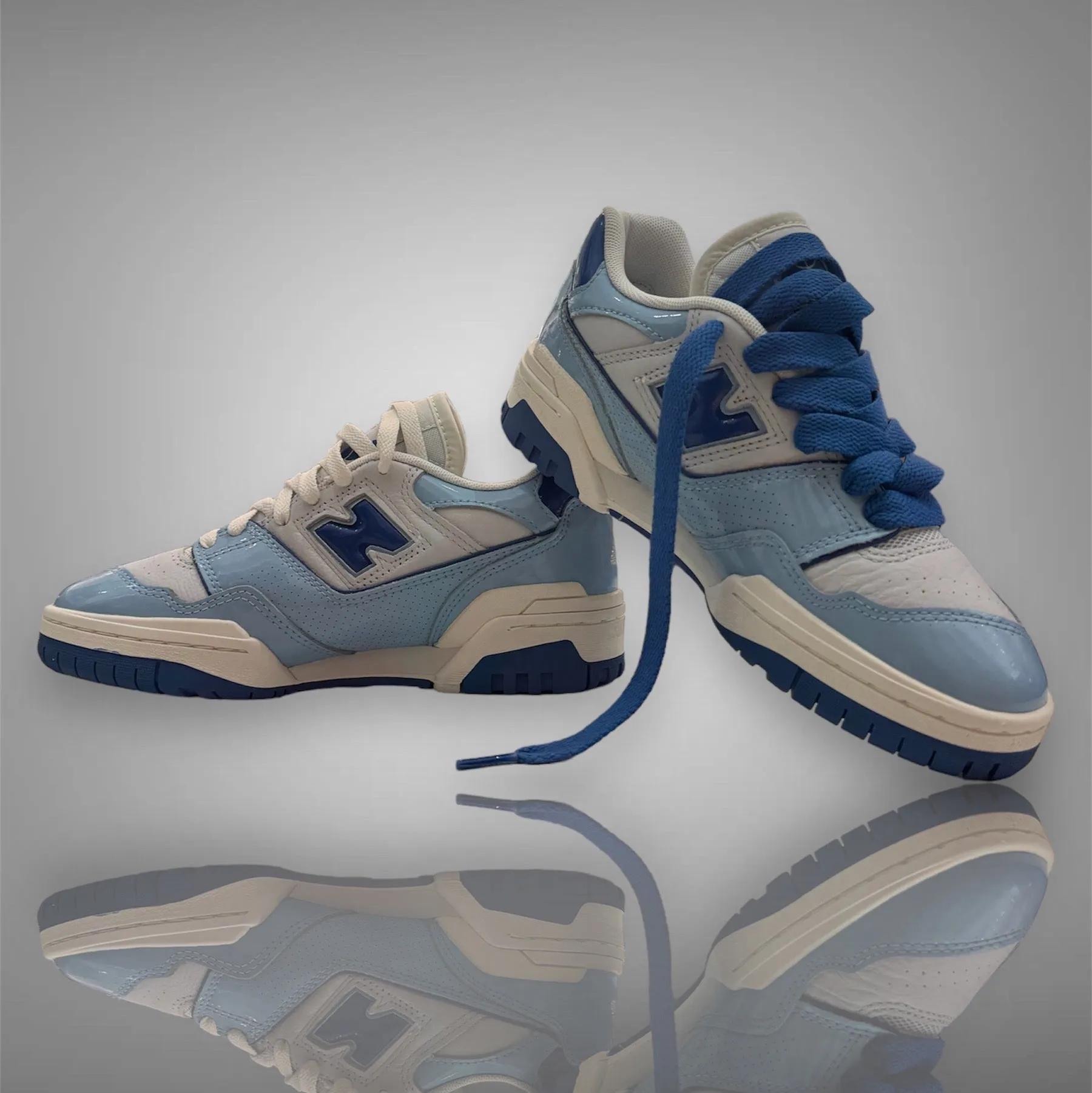 Schuhe New Balance New Balance Herren BB550yke weiß blau