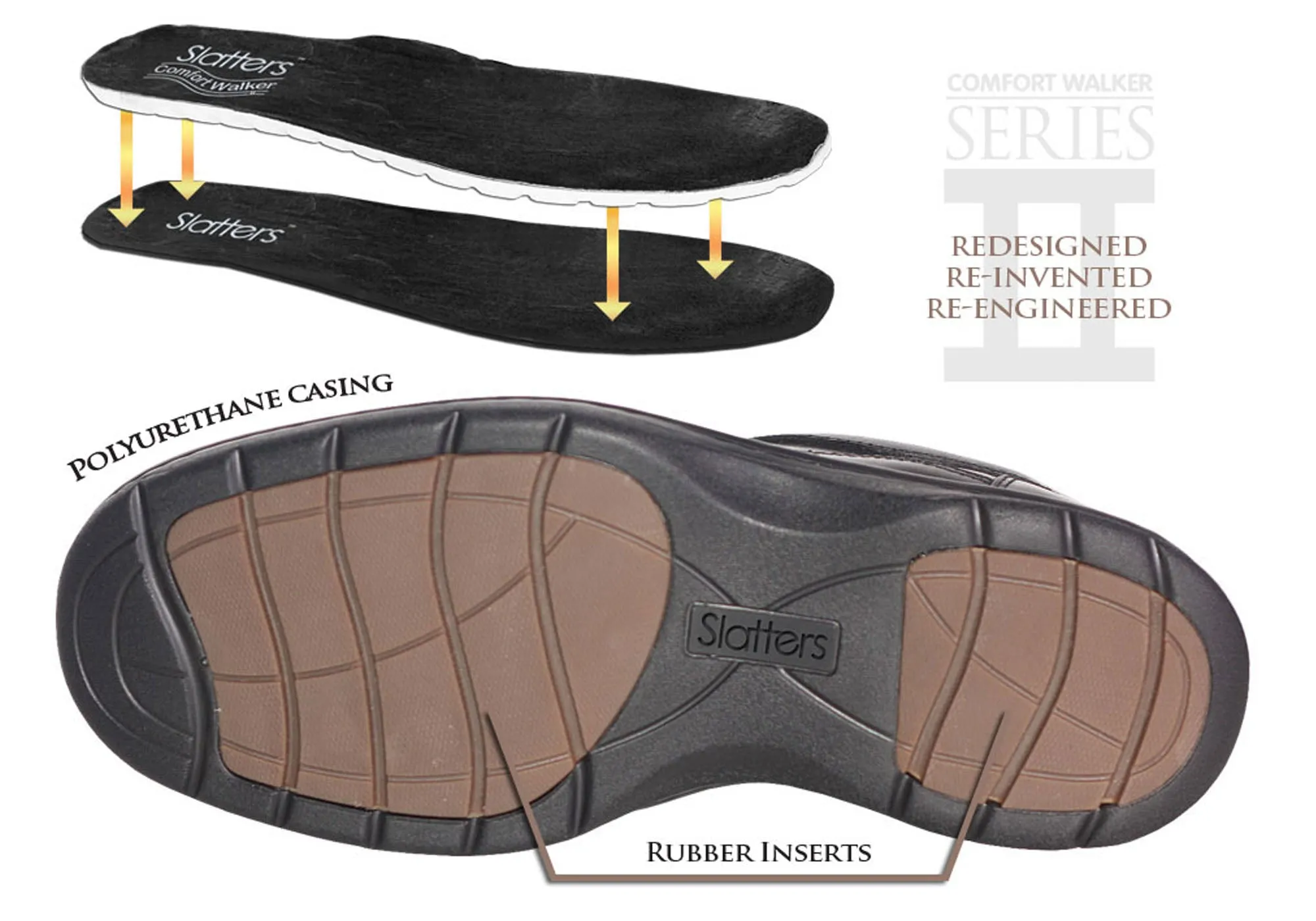 Slatters Axease Herren Weite Passform Verstellbarer Riemen Bequeme Wanderschuhe Slatters Schuhe