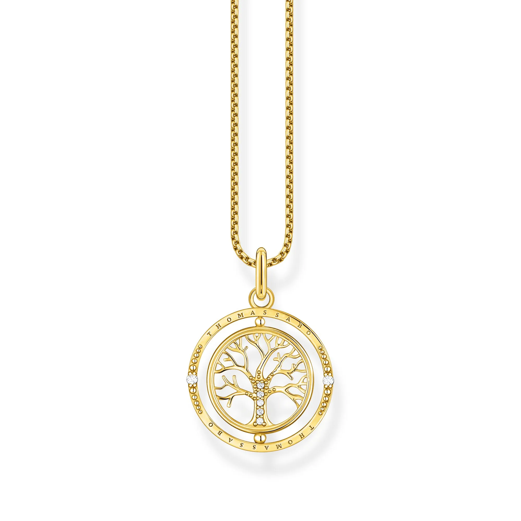 Thomas Sabo Damenketten Kette Baum der Liebe Gold
