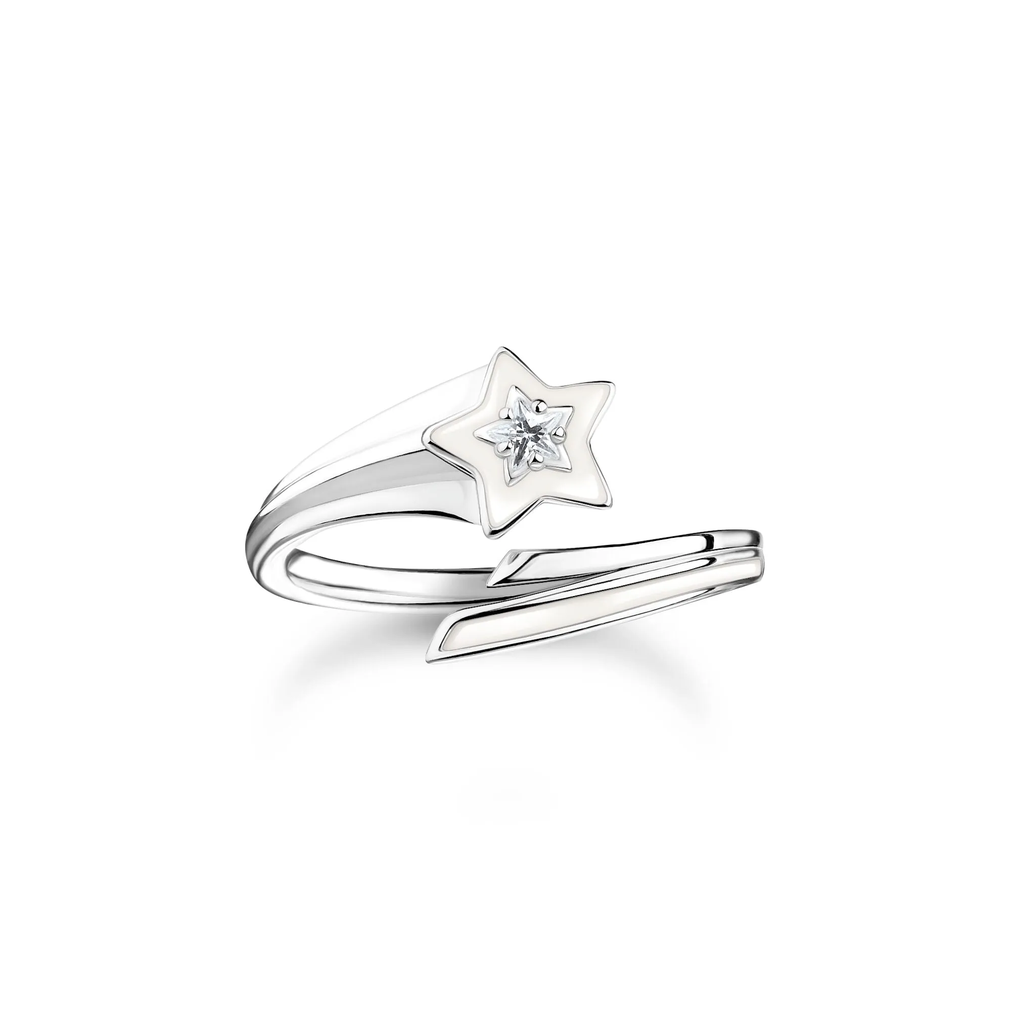 Thomas Sabo Damenringe Sternring mit weißen Steinen
