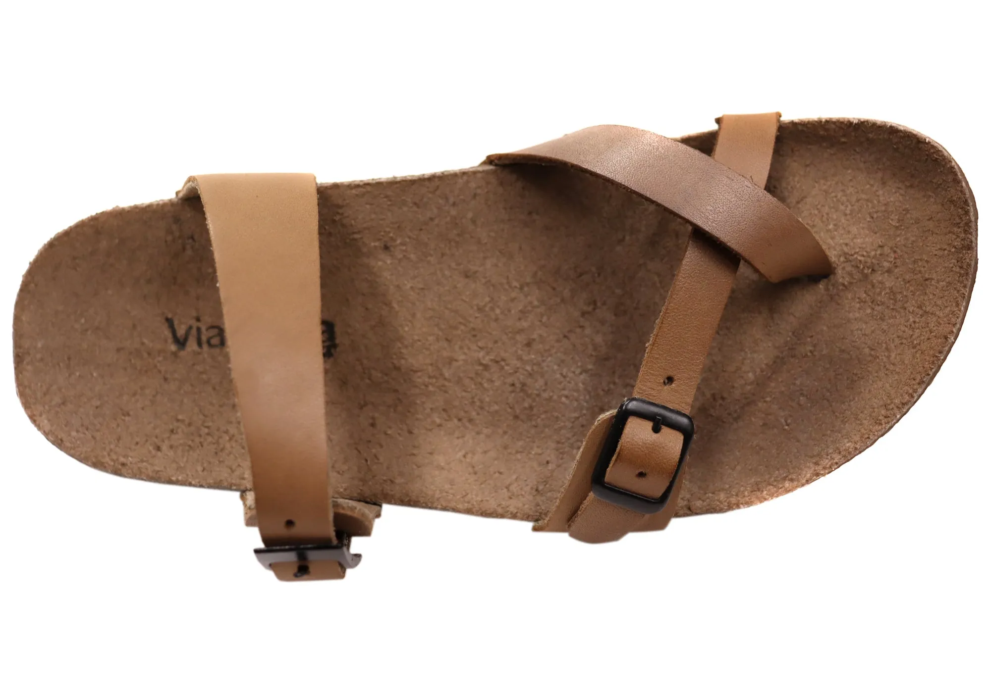 Via Paula Toto Damen Leder Bequem Thongs Sandalen Hergestellt in Brasilien Via Paula Schuhe