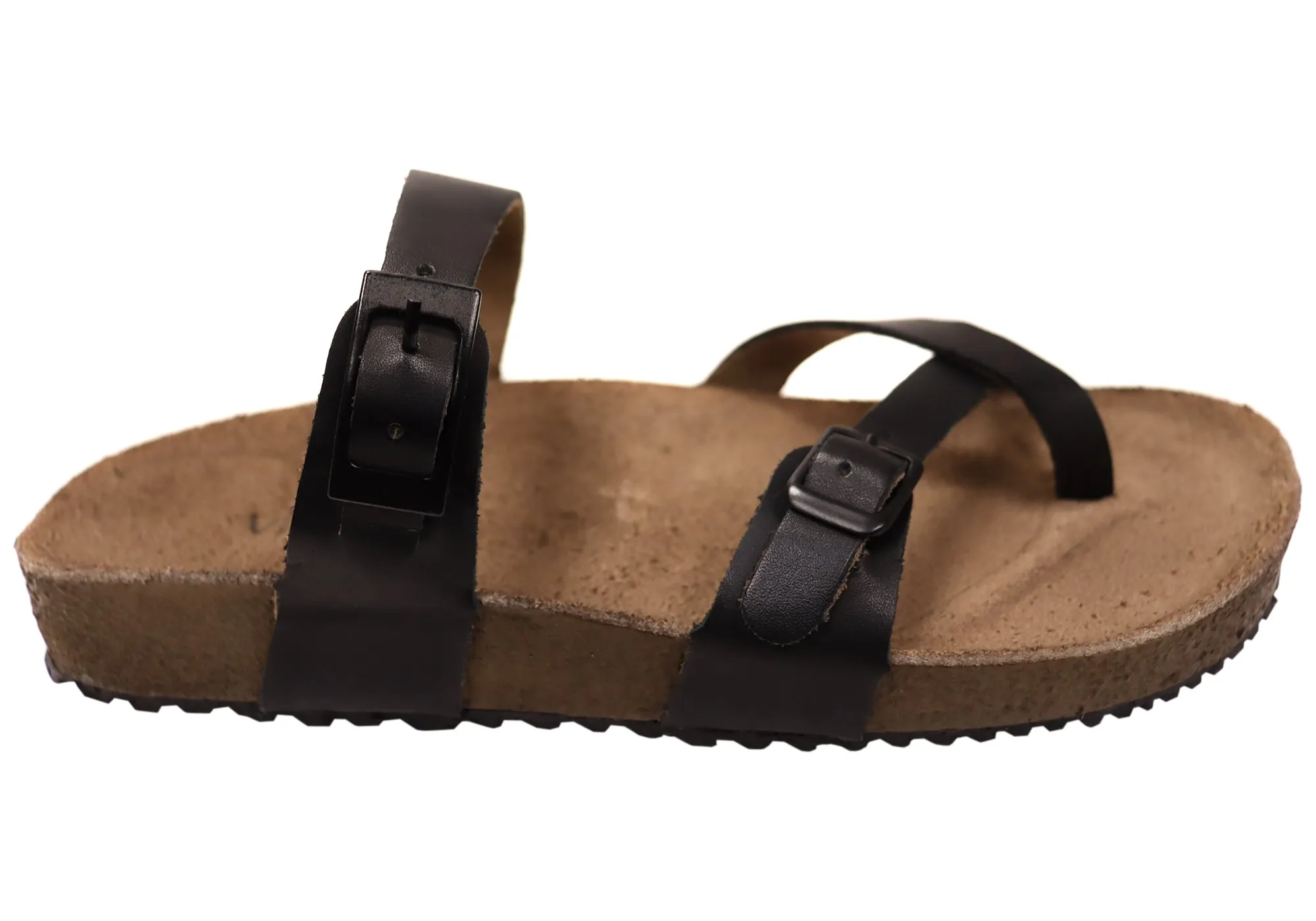 Via Paula Toto Damen Leder Bequem Thongs Sandalen Hergestellt in Brasilien Via Paula Schuhe