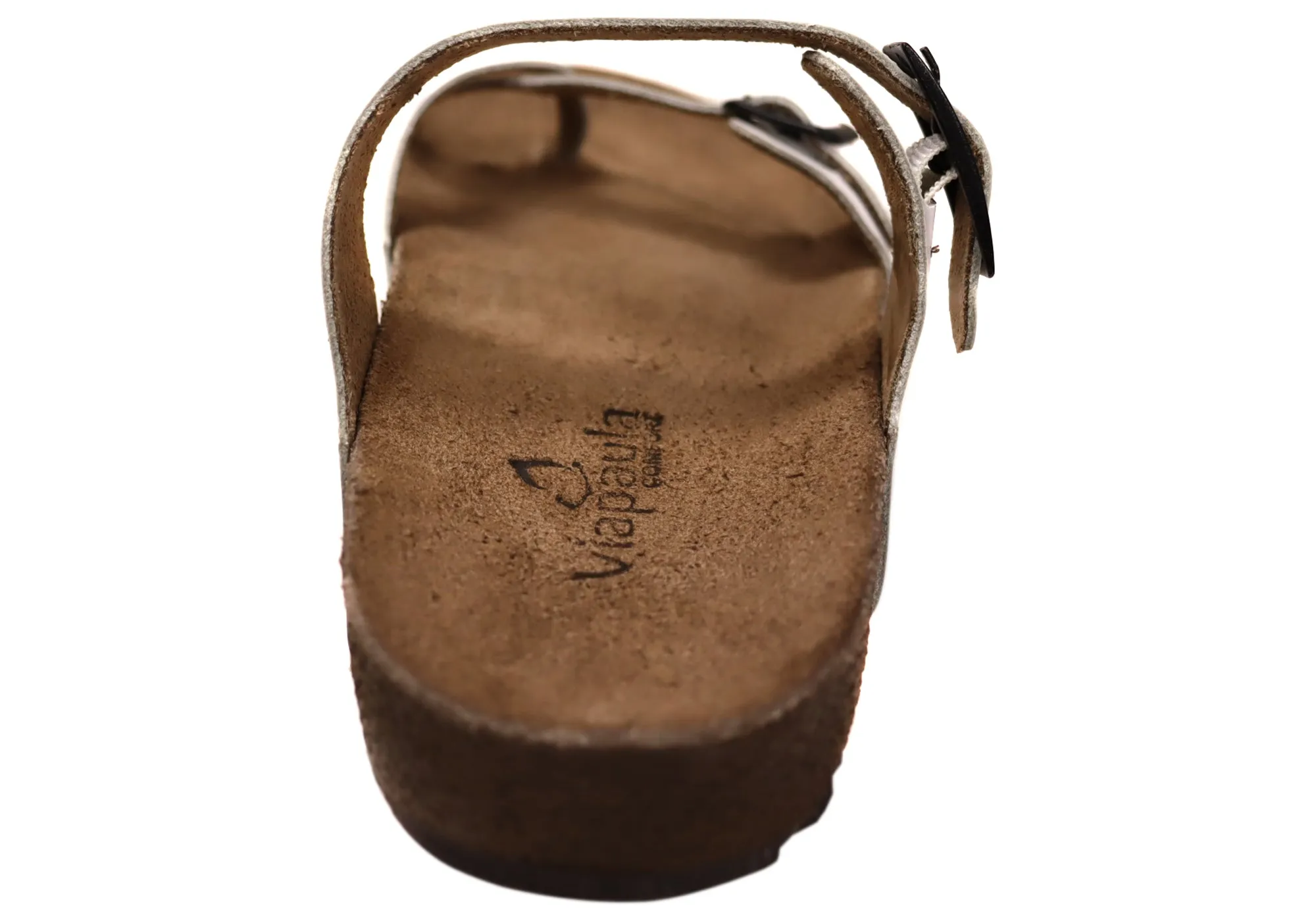 Via Paula Toto Damen Leder Bequem Thongs Sandalen Hergestellt in Brasilien Via Paula Schuhe