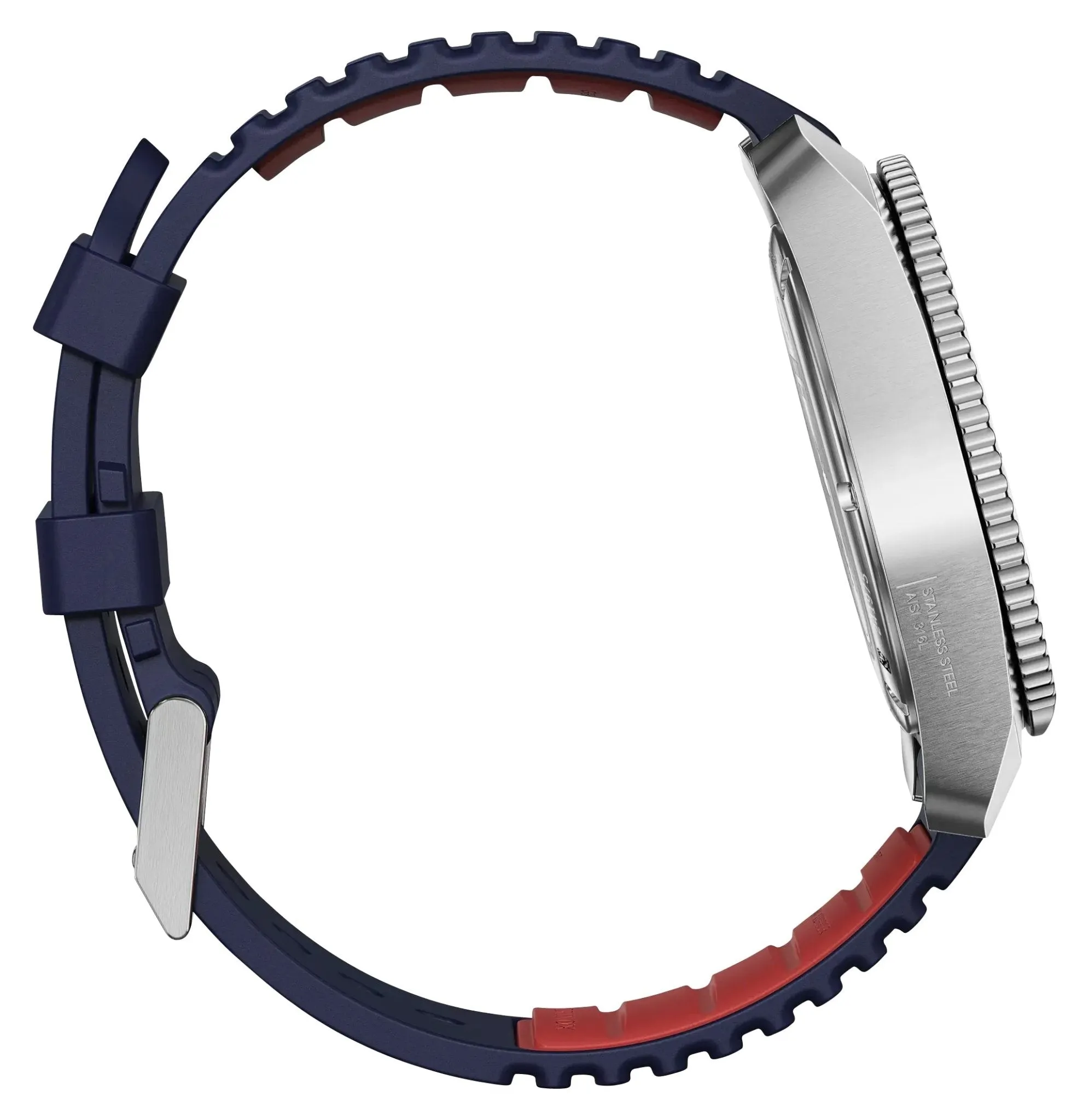 Victorinox Swiss Army Journey 1884 Edelstahl Blaues Zifferblatt Blaues Gummiarmband Datum Taucher Quarz Herrenuhr 241975 Victorinox Swiss Army Uhren