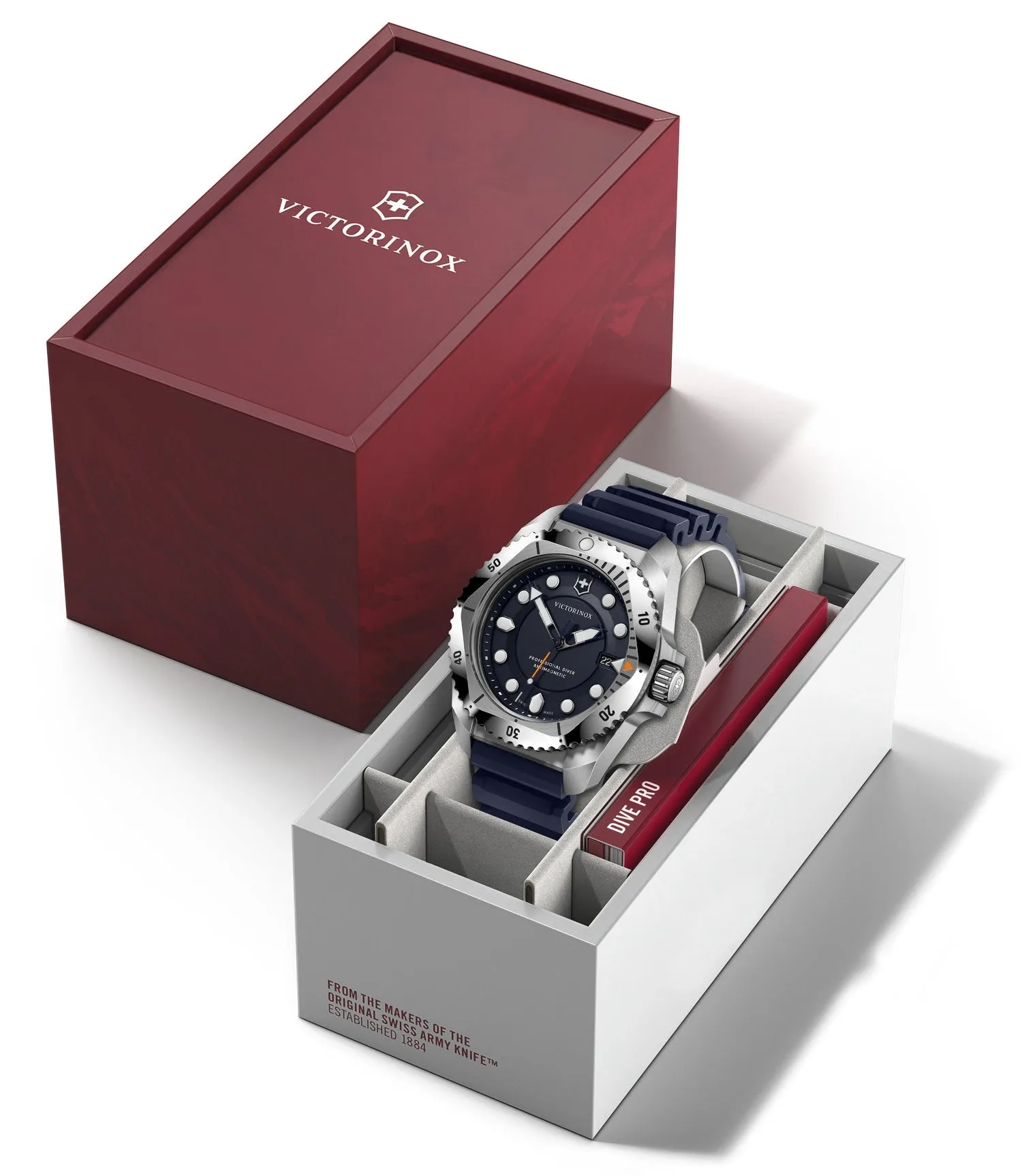 Victorinox Uhren Victorinox Dive Pro Quarz Drei Zeiger Stahl Armbanduhr