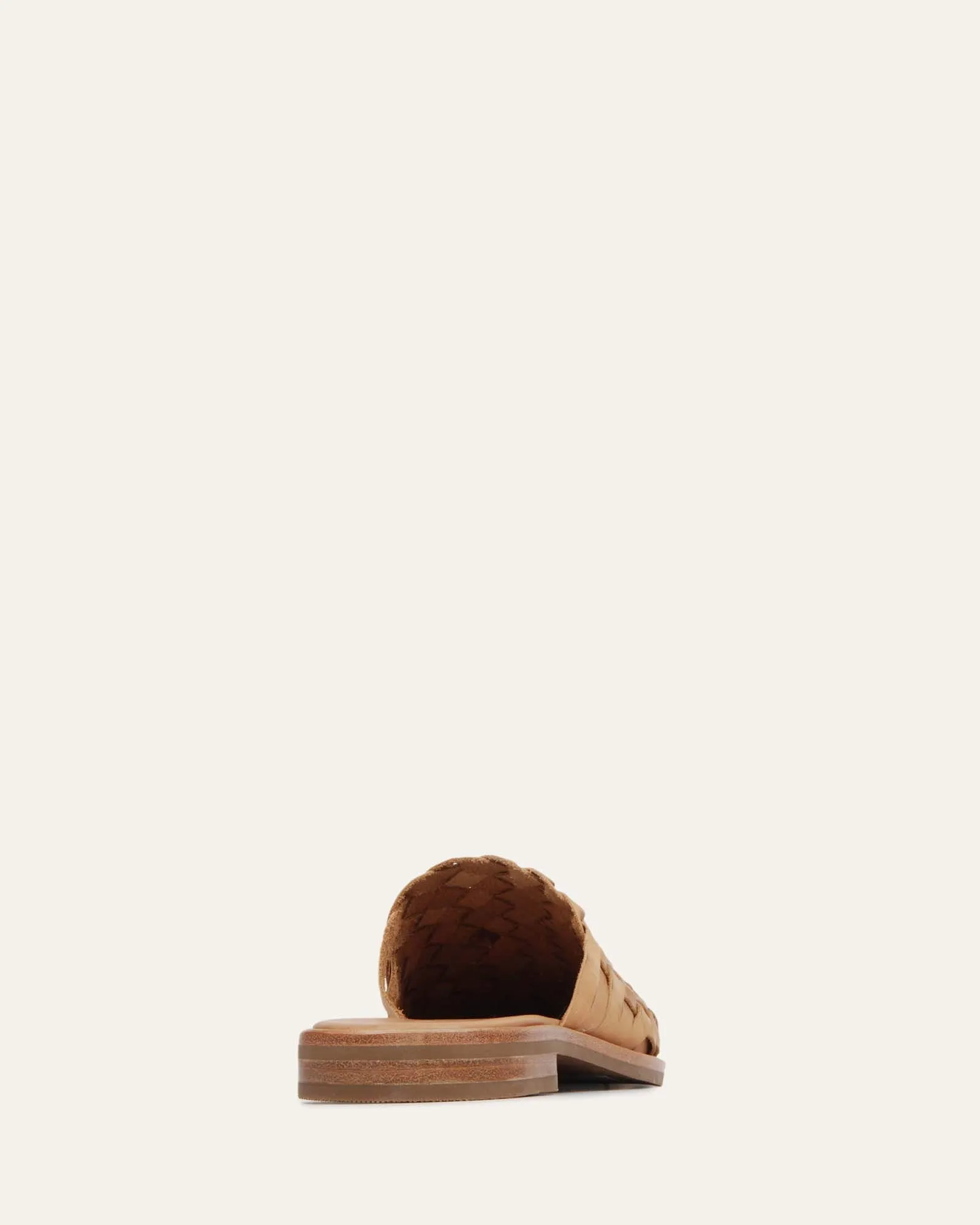 WEAVER CASUAL FLATS BRAUNES LEDER