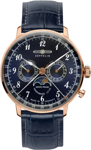 Zeppelin Uhren Zeppelin LZ 129 Hindenburg Mondphasen Herrenuhr